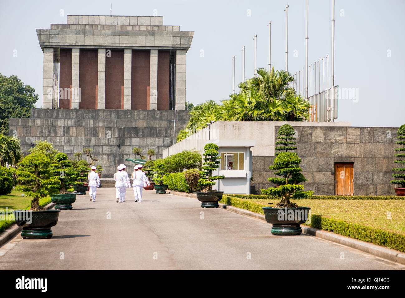 Mausoleo di Ho Chi Minh, Hanoi Foto Stock