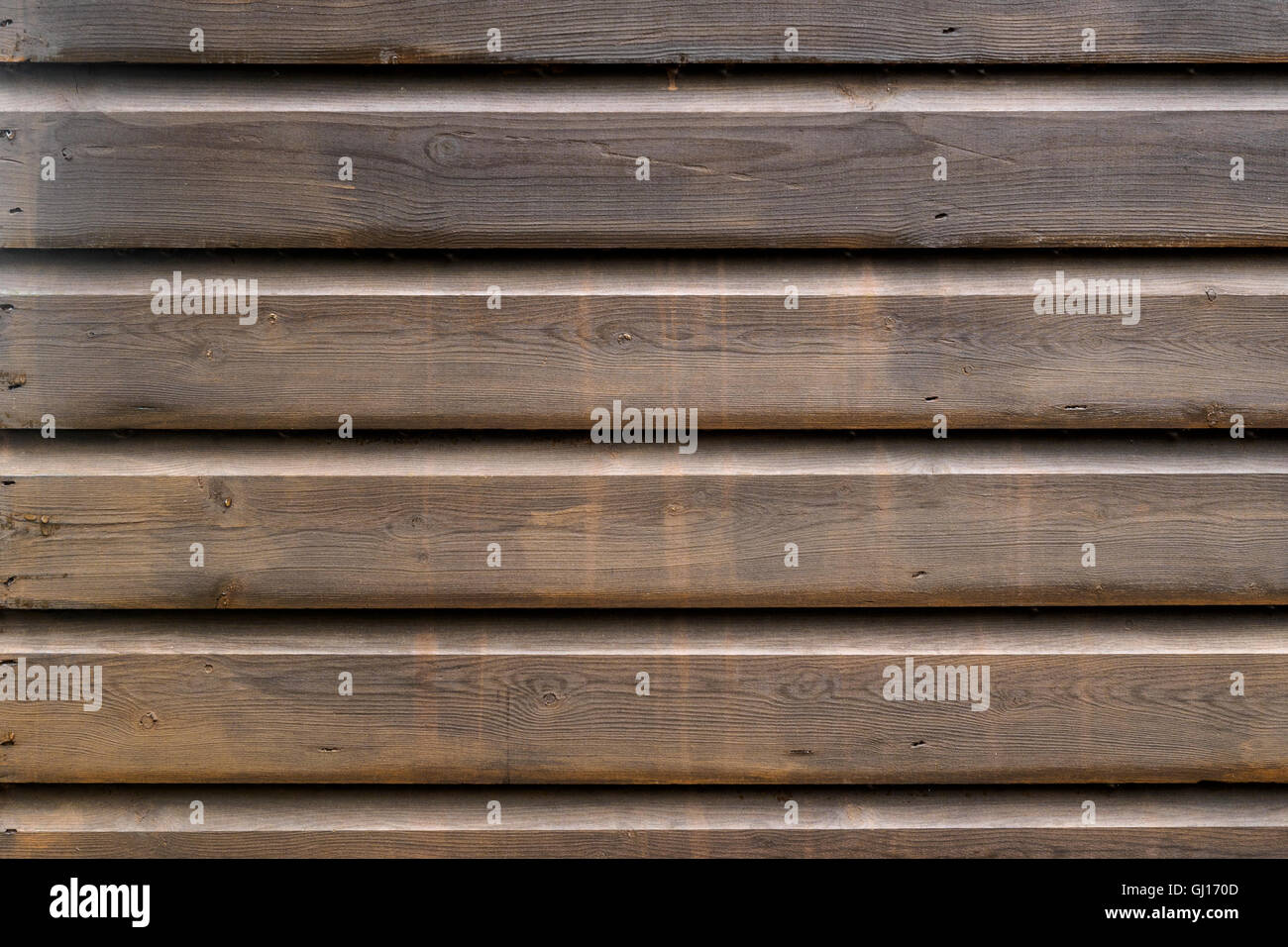 Pannelli di legno parete Foto Stock