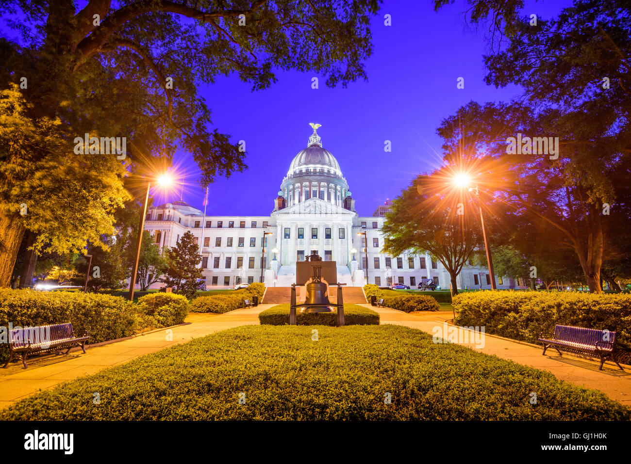 La Mississippi State Capitol a Jackson, Mississippi, Stati Uniti d'America. Foto Stock