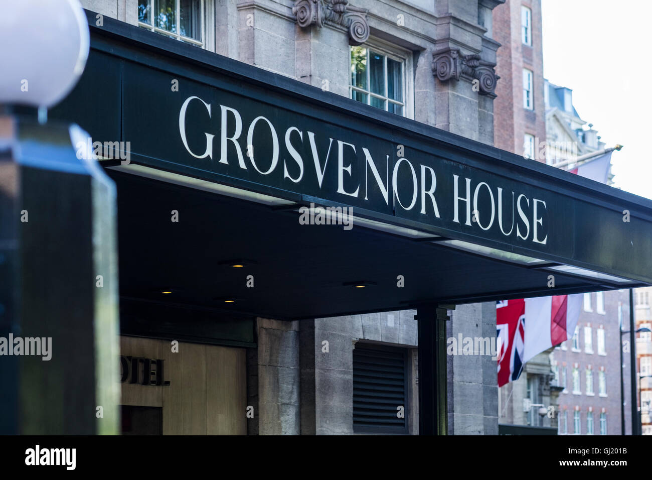 Grosvenor House Hotel, Park Lane, London, England, Regno Unito Foto Stock