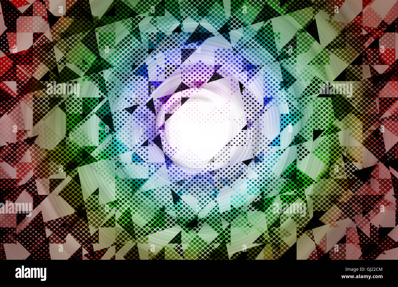 Abstract sfondo multicolore e onda digitale con motion blur Foto Stock