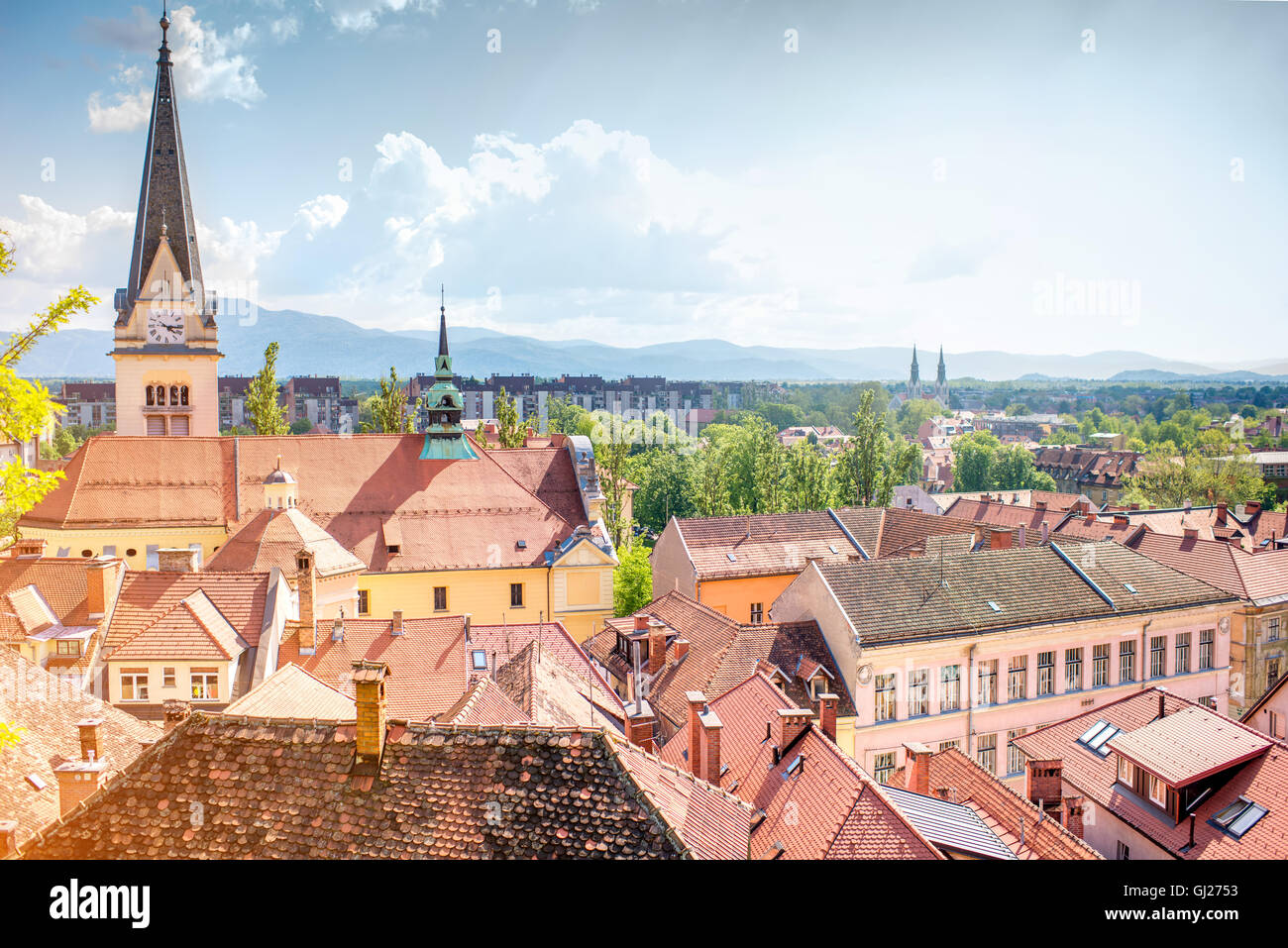 Città di Lubiana in Slovenia Foto Stock