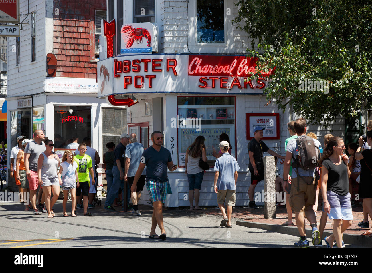 Commercial Street, a Provincetown, Massachusetts Foto Stock