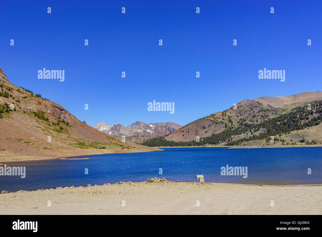 Il bellissimo lago di borsette di Inyo National Forest Foto Stock
