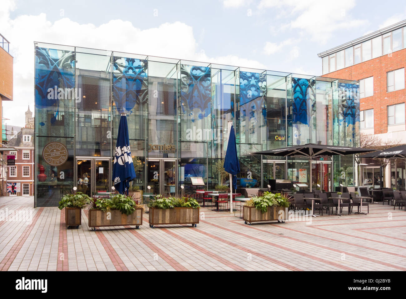 Jamies Ristorante Italiano Exeter Devon, Inghilterra, Regno Unito Foto Stock