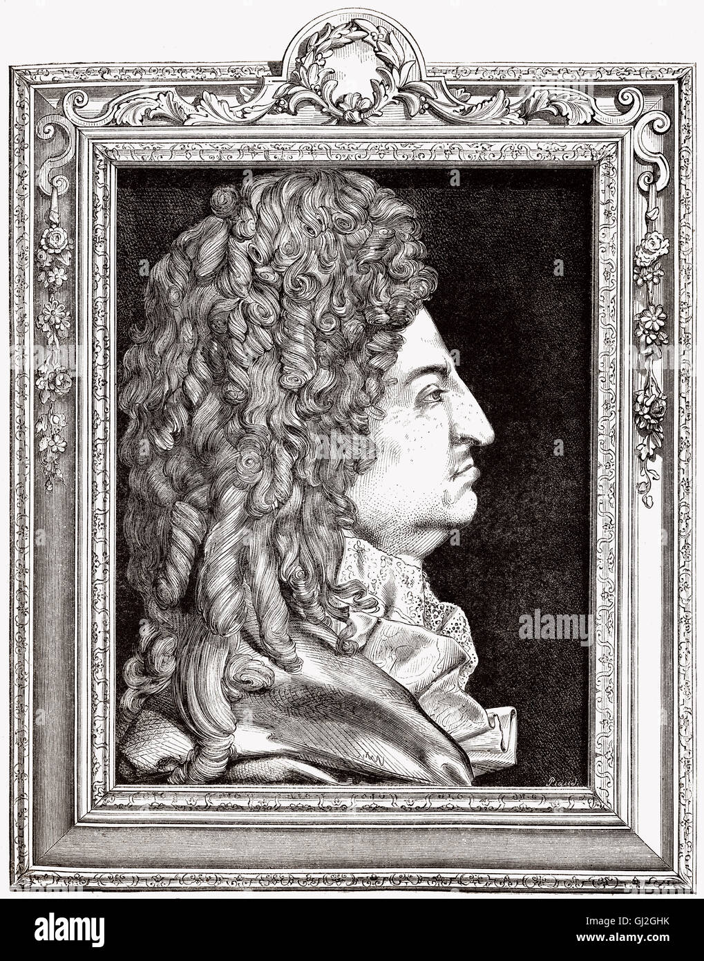 Luigi XIV, 1638-1715, Luigi il Grande Re Sole, Luigi XIV Re di Francia Foto Stock