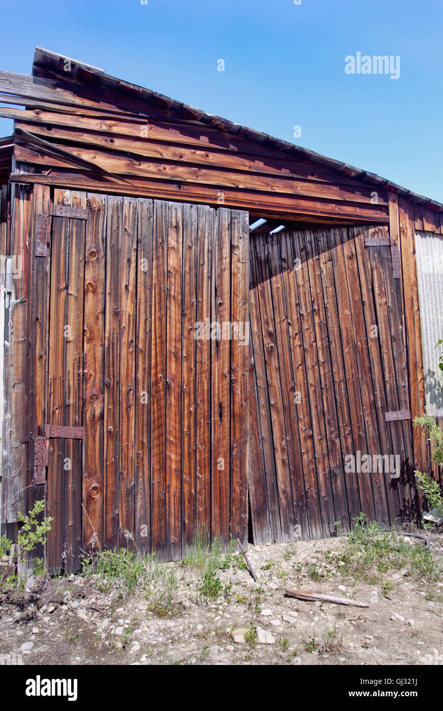 Vecchio fienile porte Foto Stock