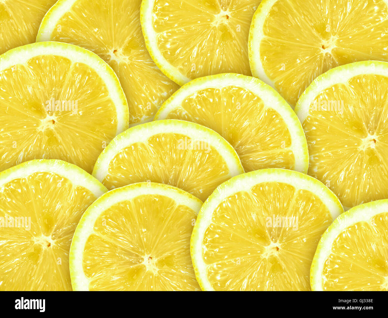 Abstract sfondo con agrumi di fette di limone Foto Stock