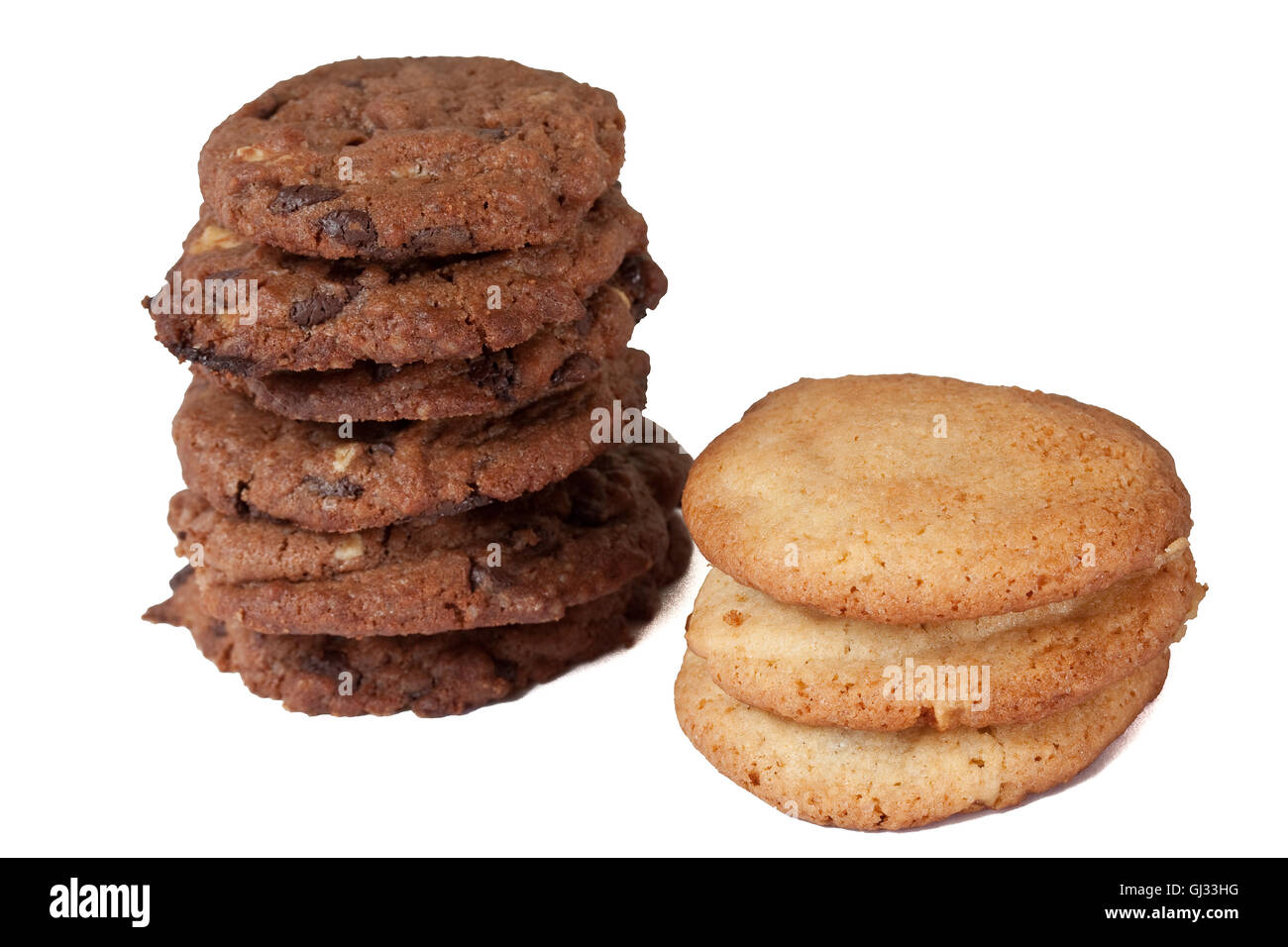 Bianco e Nero cookes Foto Stock