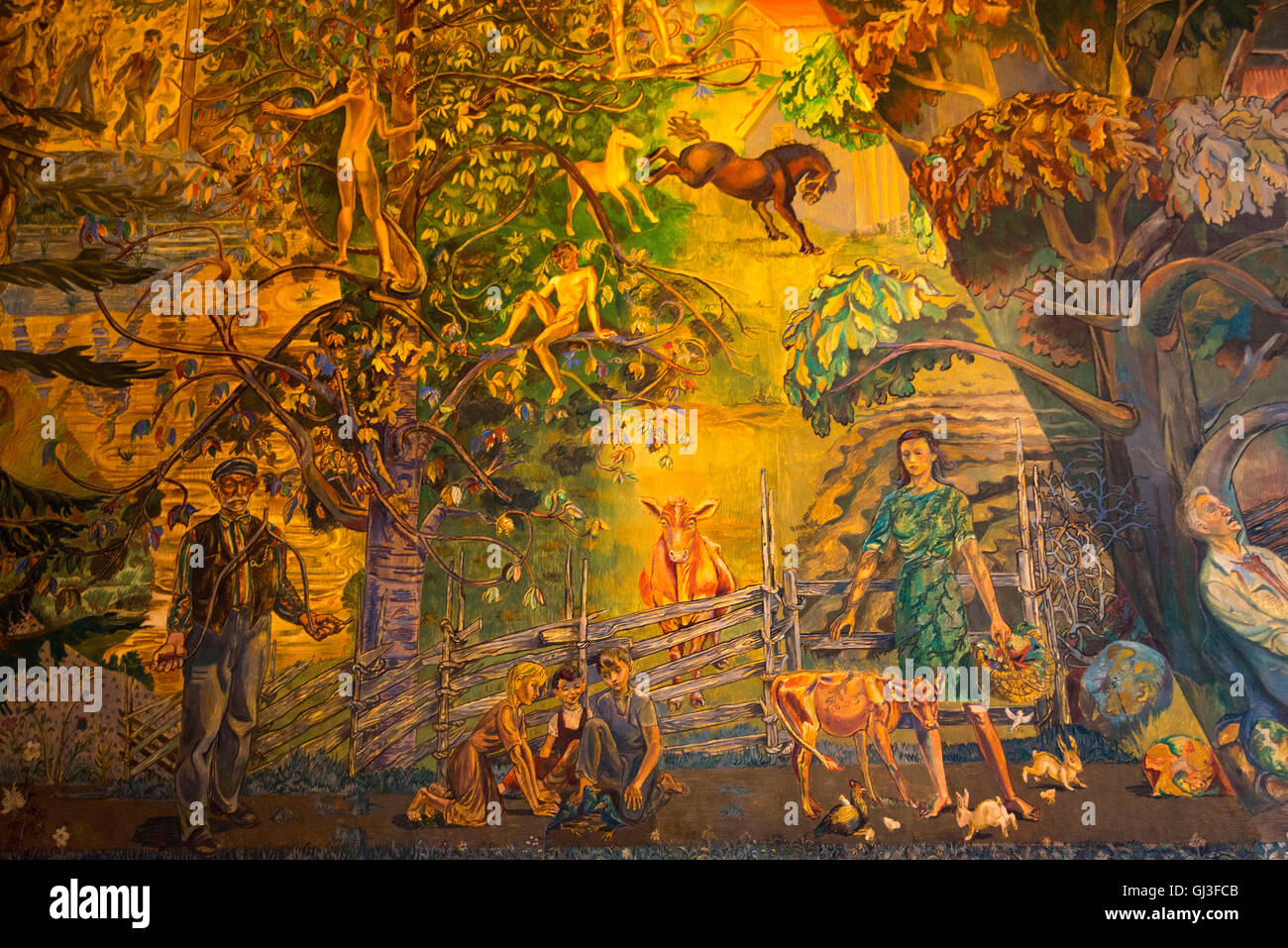 Galleria Est, Municipio di Oslo, della città e del paese.Oslo Norvegia e Scandinavia Foto Stock