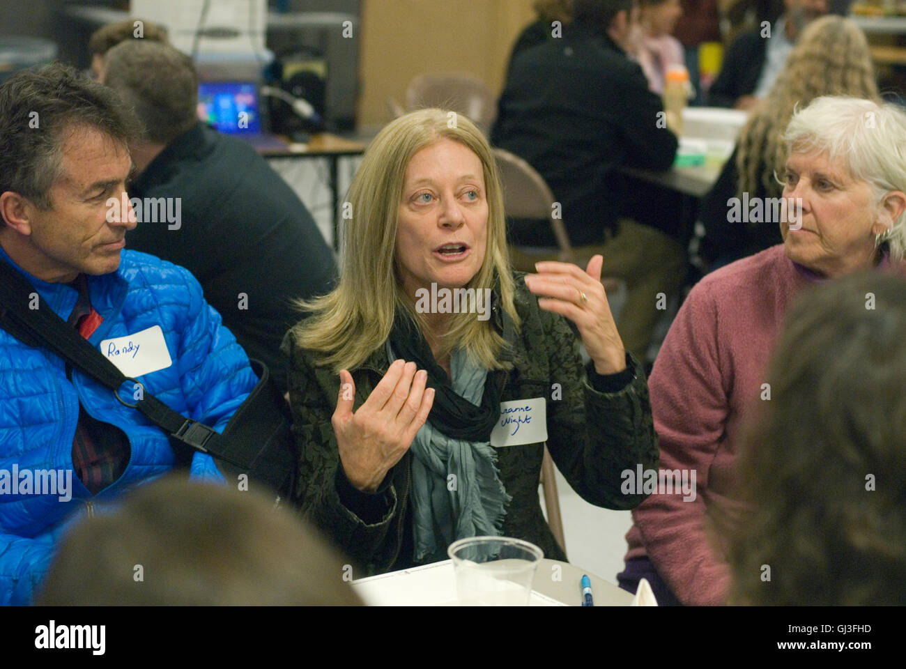 Incontro pubblico su un aggiornamento della Valle di Boulder piano completo Foto Stock