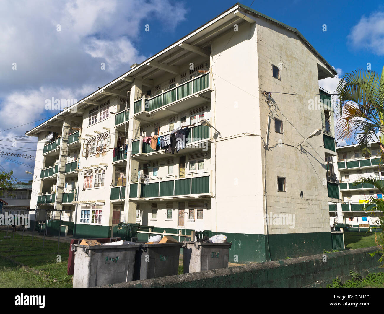 Dh Castries ST LUCIA Caraibi Caraibi alloggiamento pubblico station wagon Foto Stock