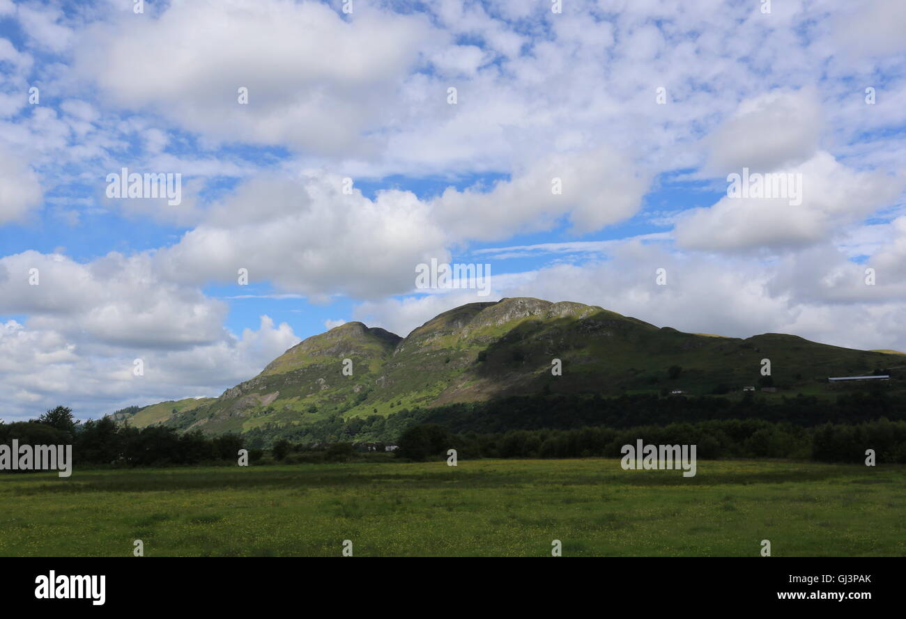 Dumyat Ochil Hills Clackmannanshire Scozia Luglio 2016 Foto Stock