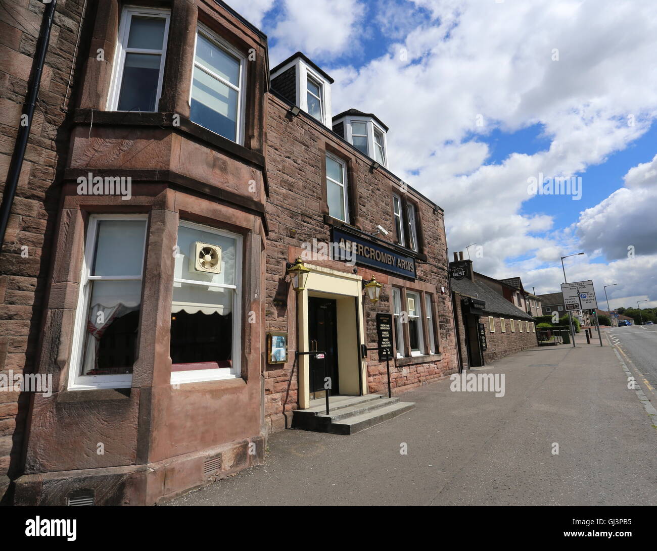 Esterno del abercromby bracci tullibody clackmannanshire Scozia Luglio 2016 Foto Stock