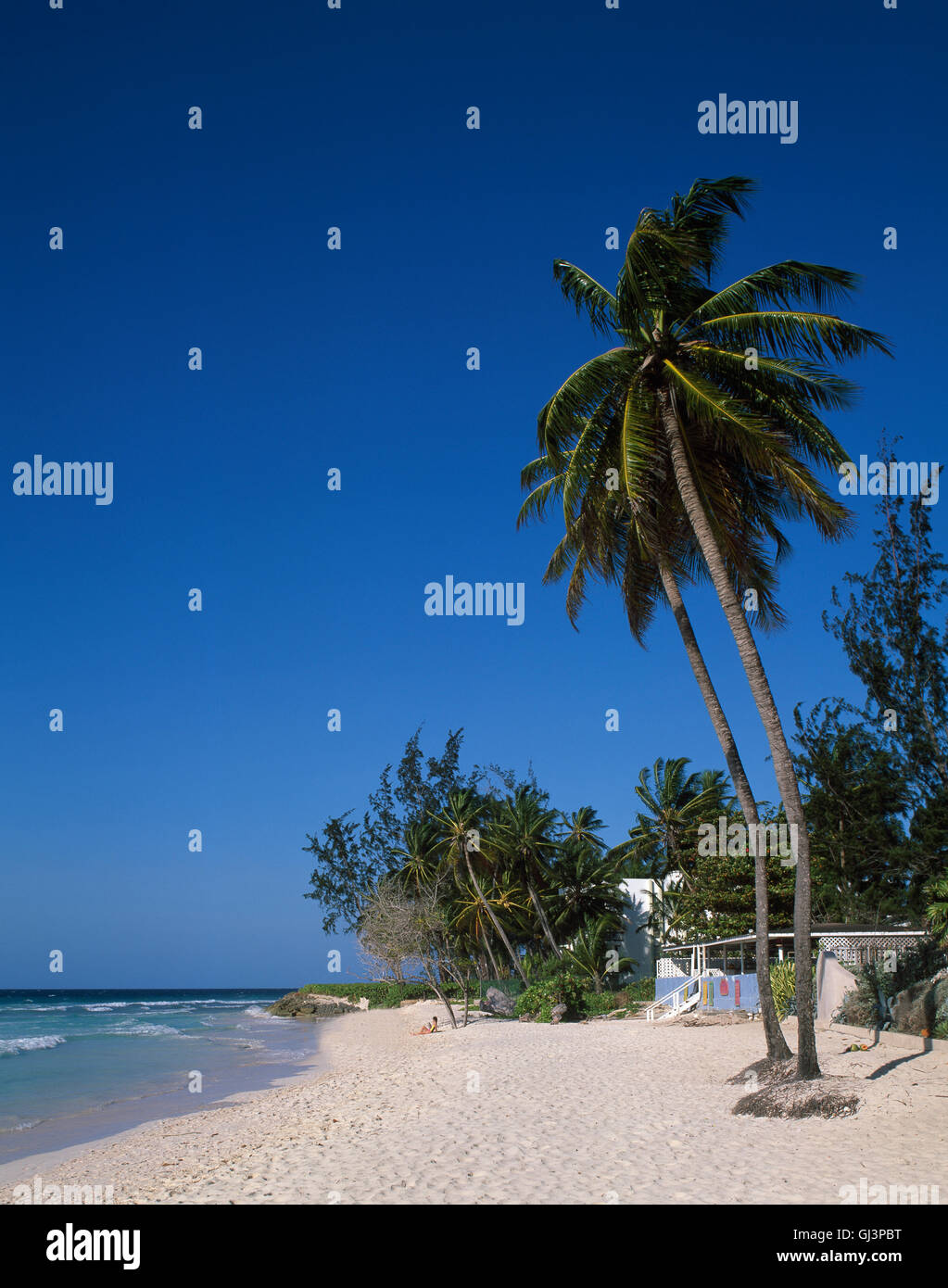 Holetown beach, Barbados, il mare dei Caraibi, West Indies Foto Stock