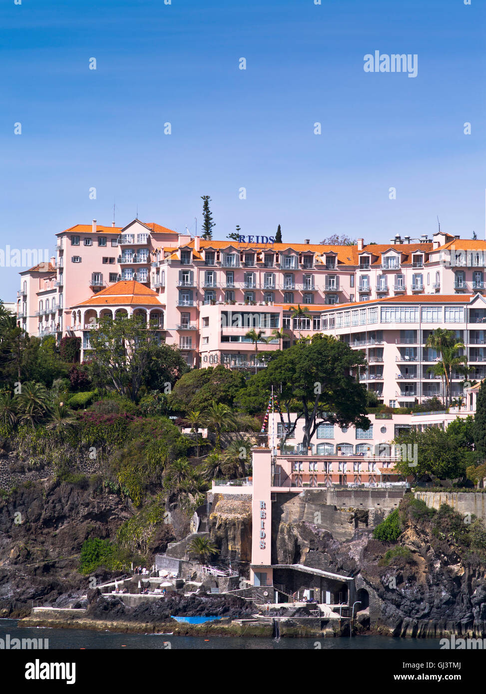 Dh Reids Hotel Funchal Madeira Hotel sulla scogliera Foto Stock