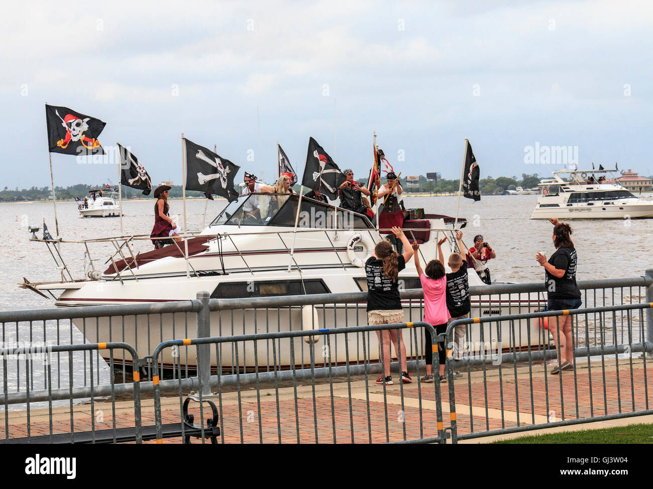 Giorni di contrabbando in Lake Charles, Louisiana, celebrando i giorni del pirata Jean Lafitte. Foto Stock