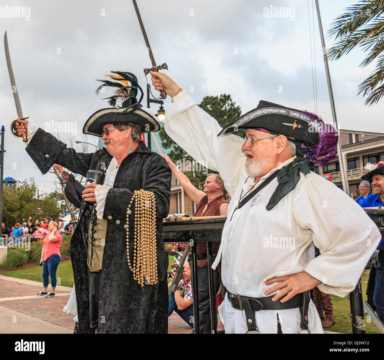 Giorni di contrabbando in Lake Charles, Louisiana, celebrando i giorni del pirata Jean Lafitte. Foto Stock