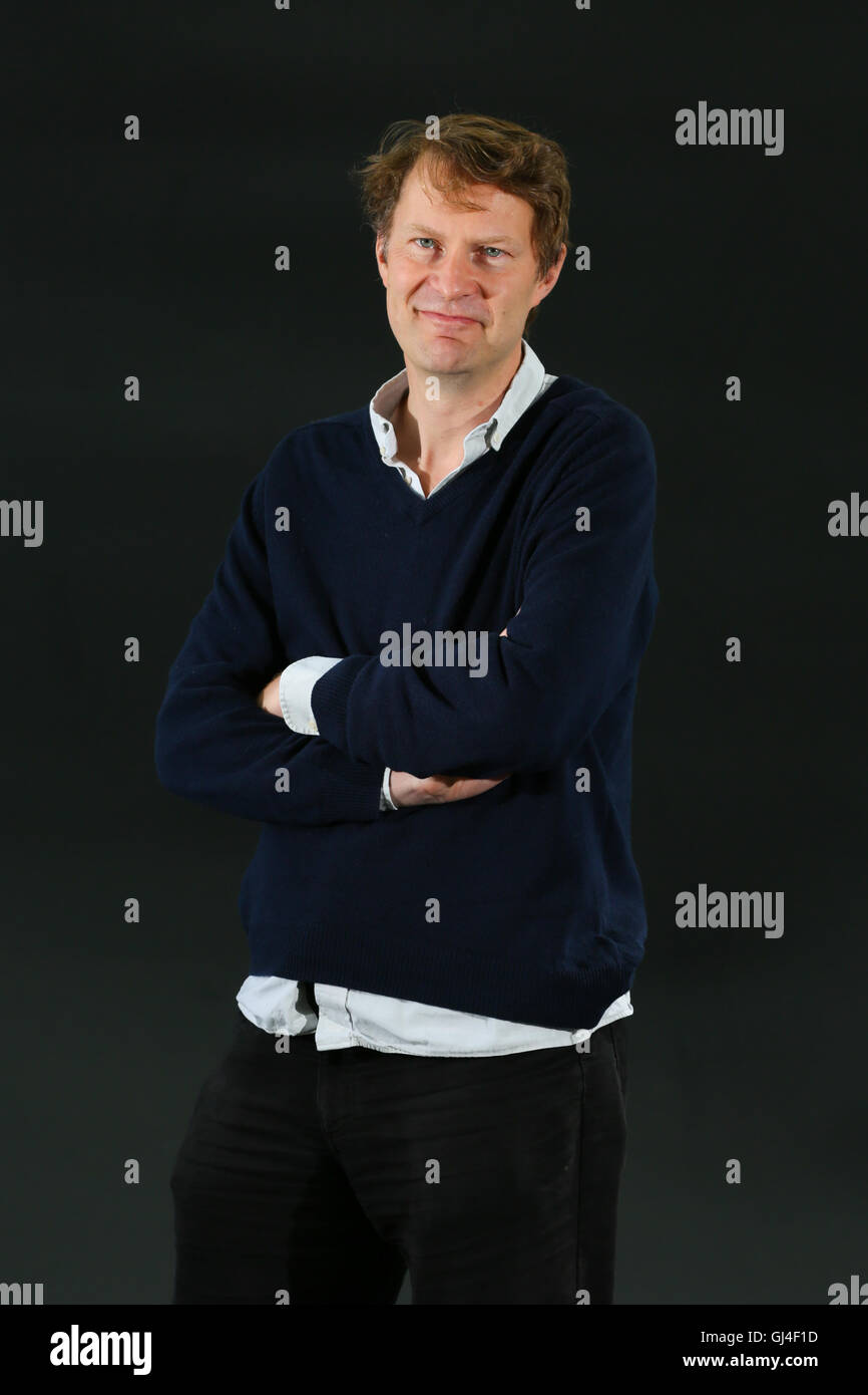 Edimburgo, Scozia. Il 13 agosto 2016. Luke Harding del custode in Edinburgh Book Festival Brian Wilson/Alamy Live News". Foto Stock