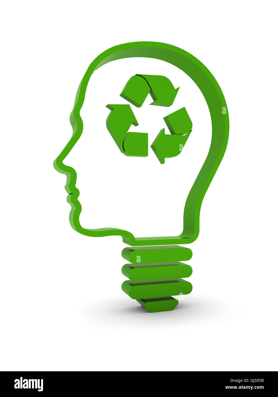 Pensare al riciclaggio Foto Stock
