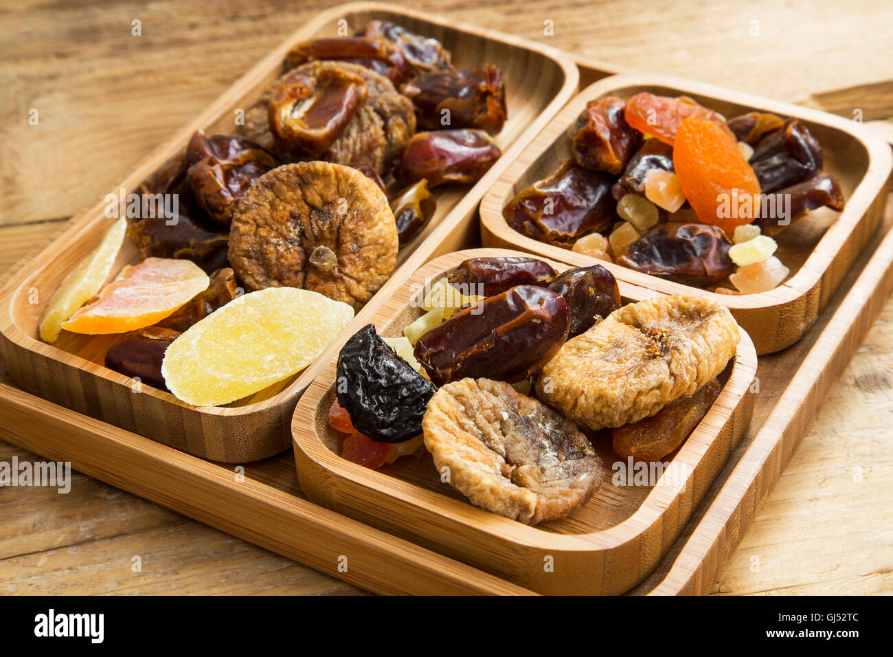Mix di frutta secca, frutta candita con pistacchio e mandorla dadi Foto Stock