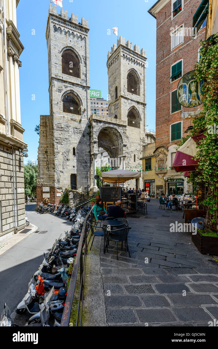 Porta Soprana, Genova, Italia Foto Stock