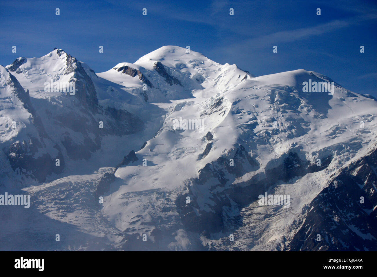 Mont Blanc, Frankreich. Foto Stock
