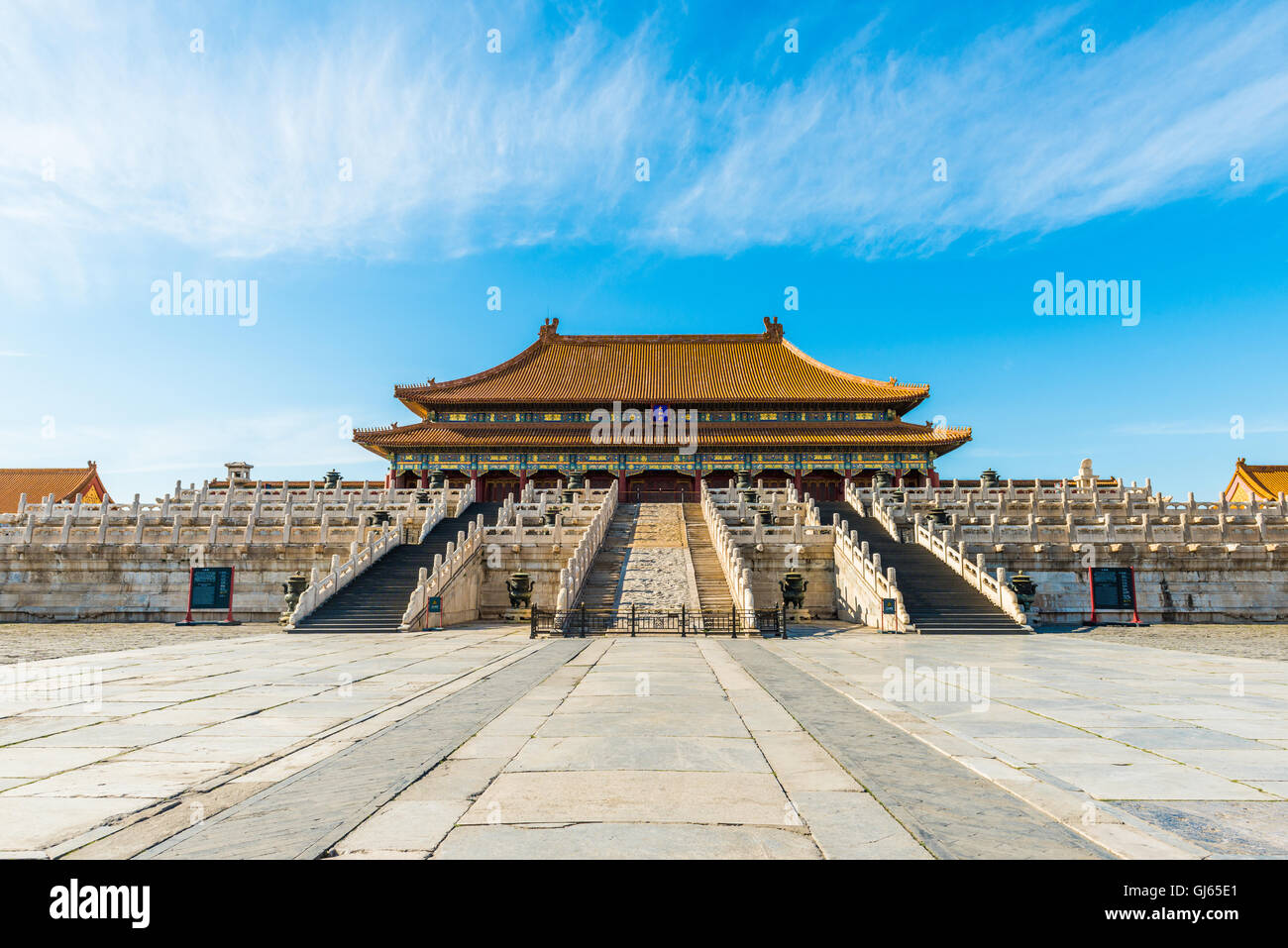 Sala della suprema armonia, Città Proibita di Pechino, Cina Foto Stock