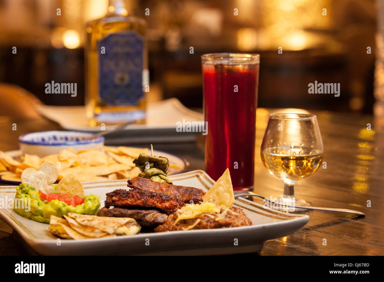 Arrachera Jimador in La Taberna ristorante a la Cofradía hacienda di Tequila, Jalisco, Messico. Foto Stock