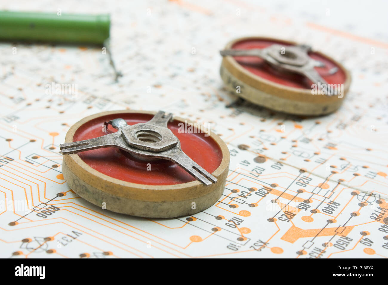 Componenti Radio Foto Stock