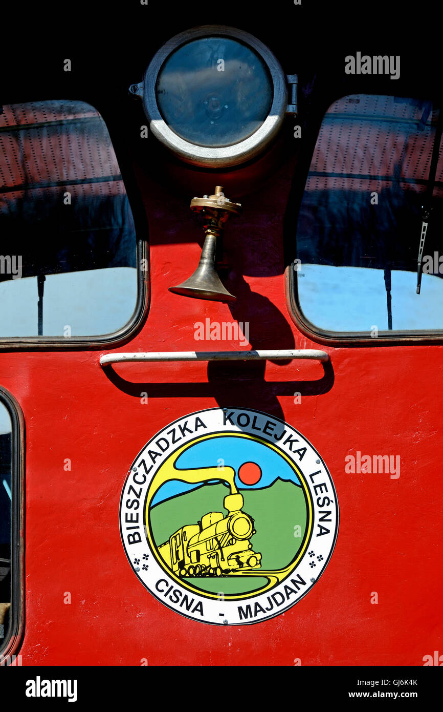 Polonia, treno storico in Majdan Foto Stock