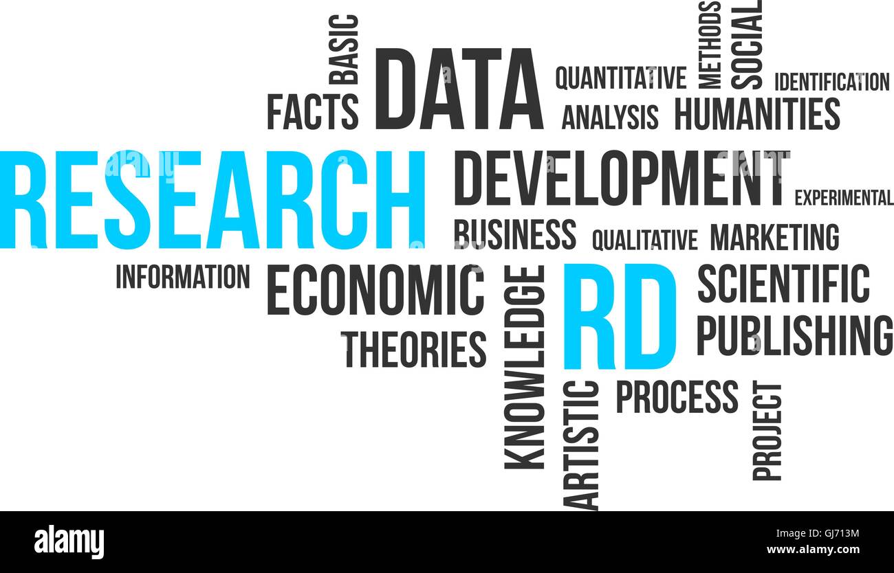 Word cloud - La ricerca Illustrazione Vettoriale