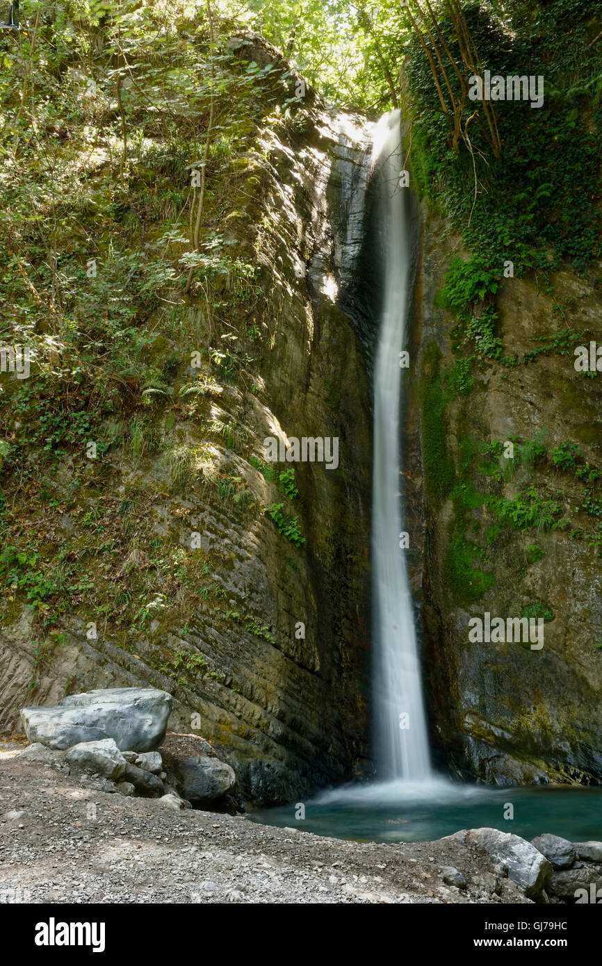Riserva naturale del fiume Argentino in orsomarso resorts in Calabria -  Italia . "Ficara ' cascata poste lungo il naturalista Foto stock - Alamy