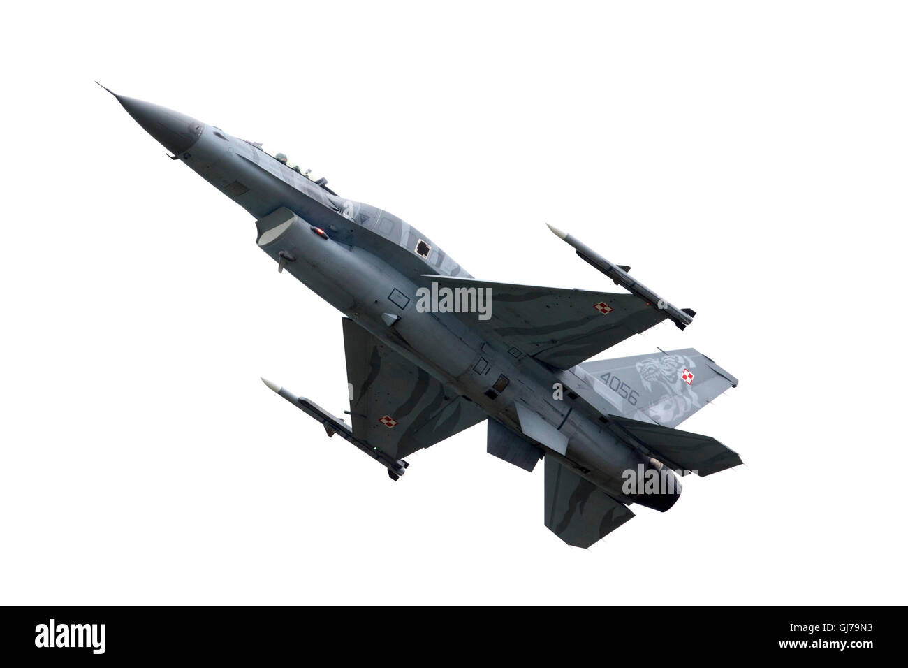 Polish Air Force F-16C Fighting Falcon a RIAT 2016, Royal International Air Tattoo Foto Stock