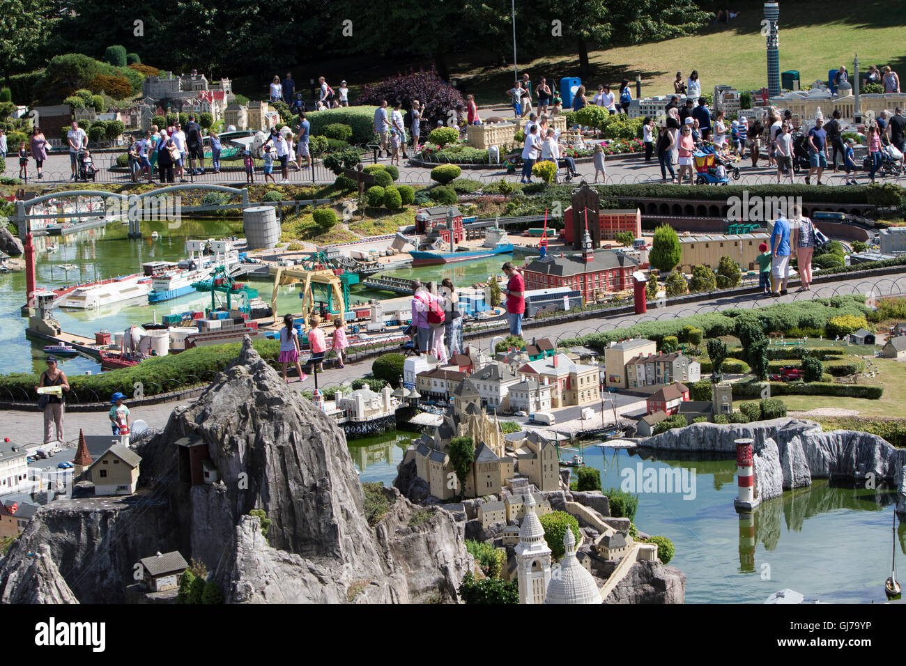 Legoland Windsor Resort theme park e resort in Windsor, Berkshire in Inghilterra intorno a tema il giocattolo Lego system Foto Stock