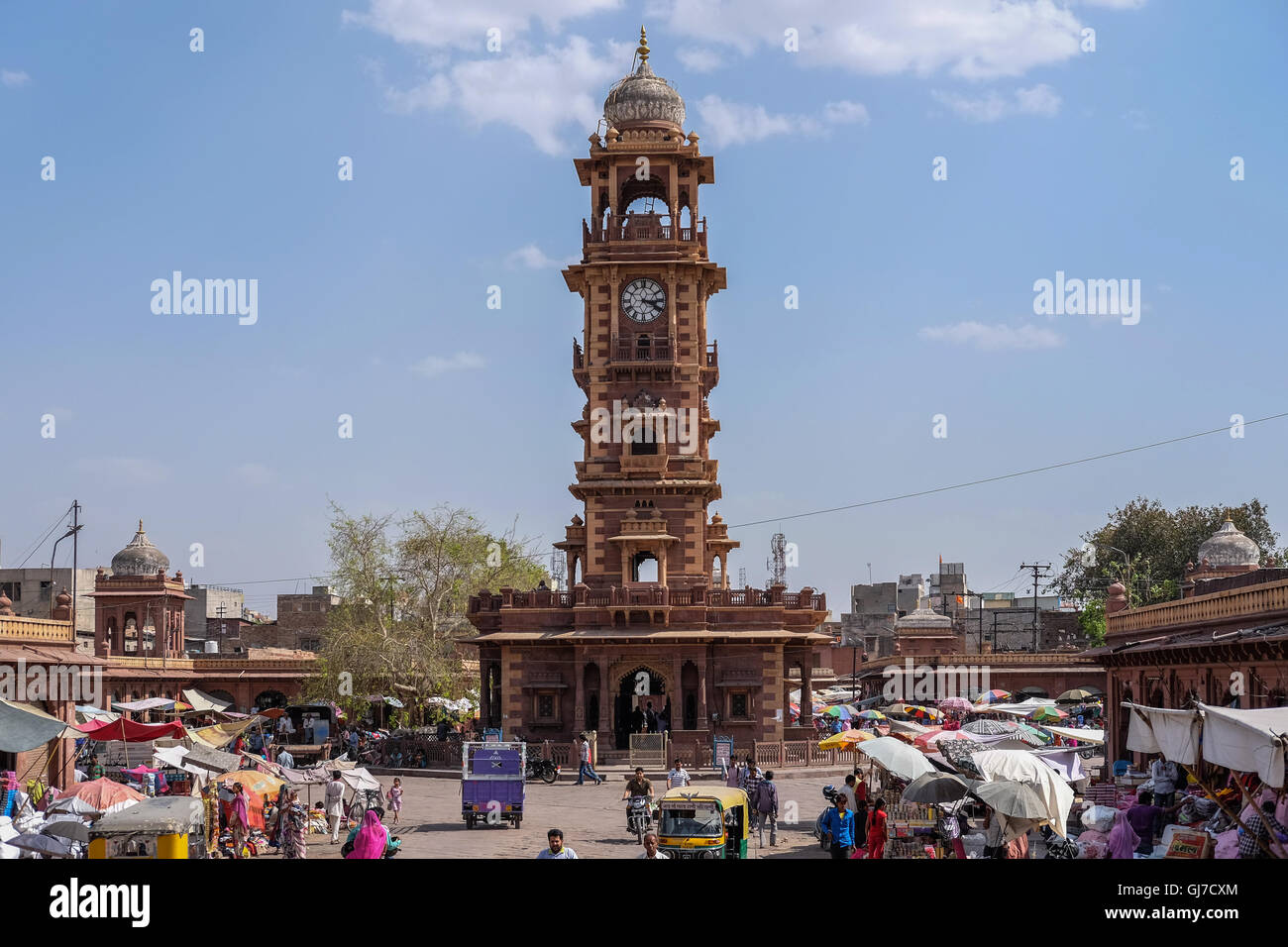 Torre dell'orologio di Jodhpur Foto Stock