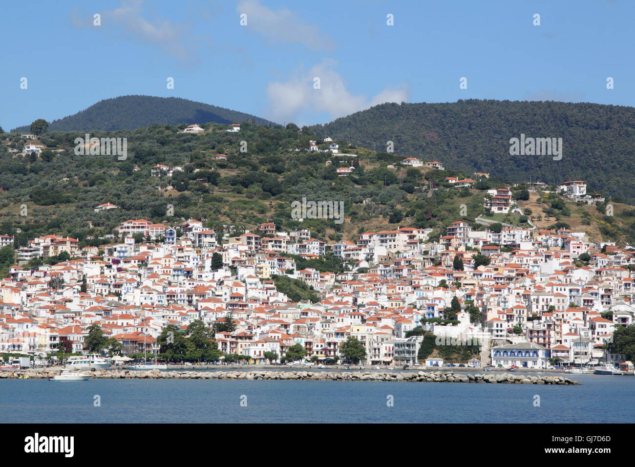 Città di Skopelos , Skopelos Foto Stock