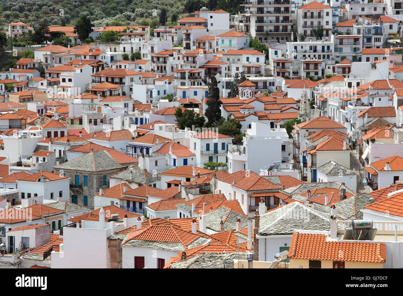 Città di Skopelos , Skopelos Foto Stock