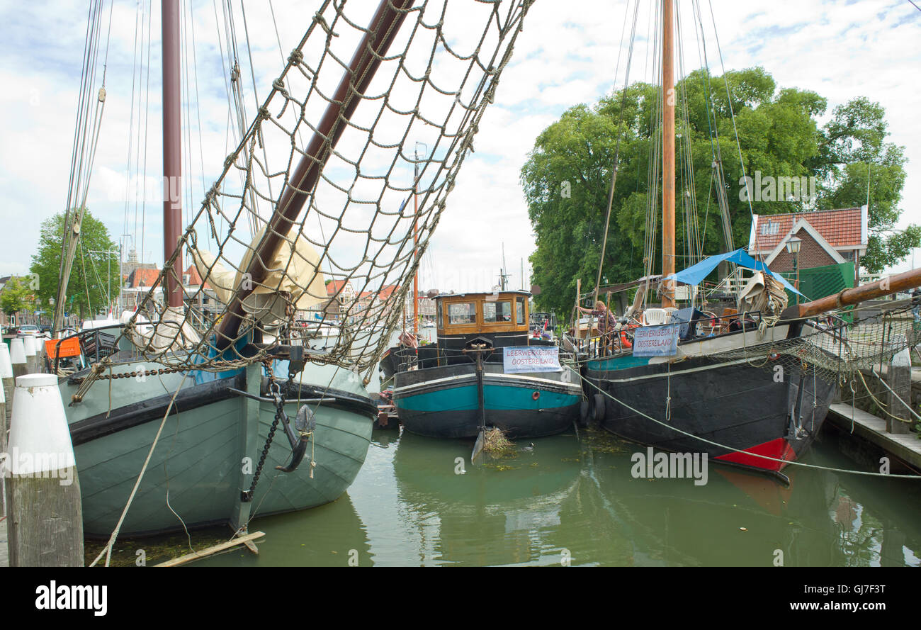 Storico delle navi olandesi Hoorn Holland Foto Stock