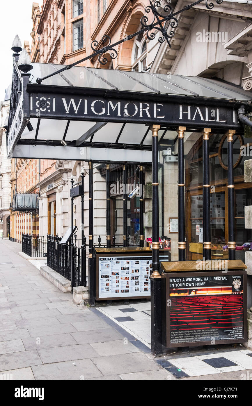 Il Wigmore Hall, Wigmore Street, London, England, Regno Unito Foto Stock