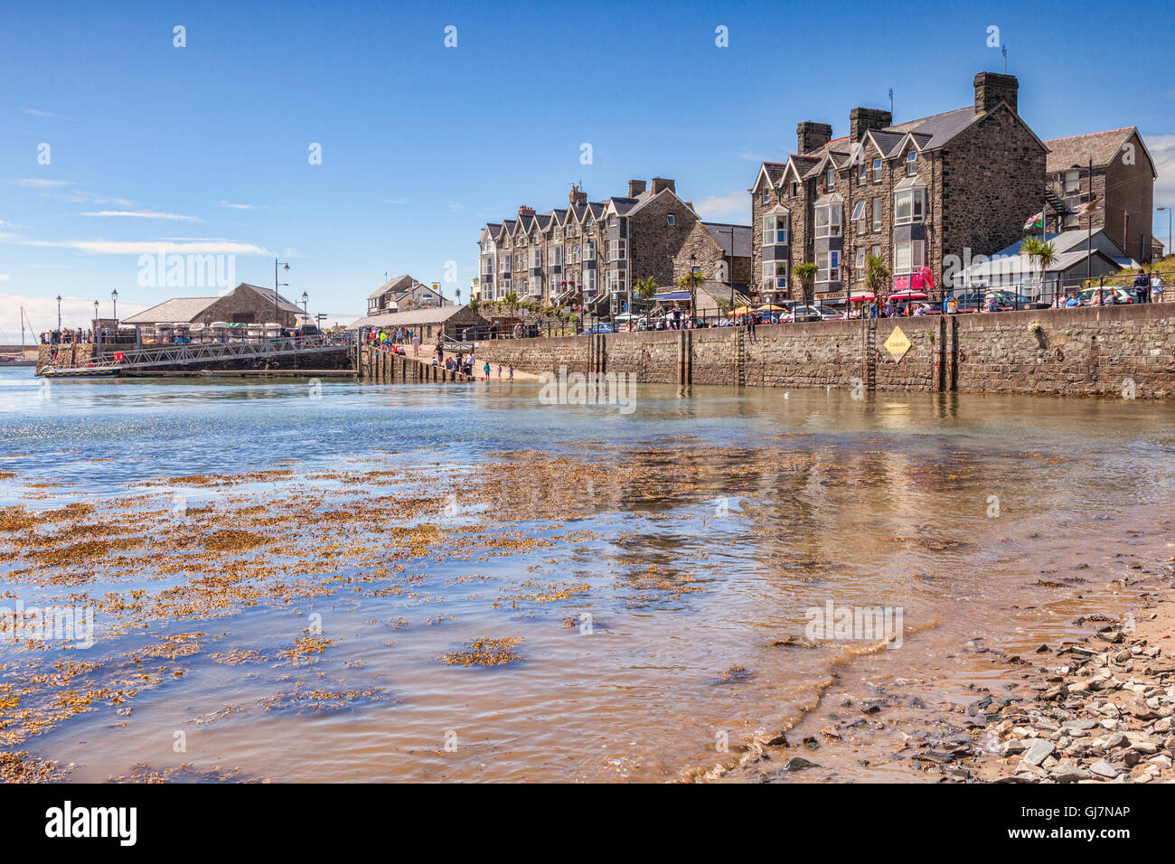 Il lungomare a Blaenau Ffestiniog, Gwynedd, Wales, Regno Unito Foto Stock