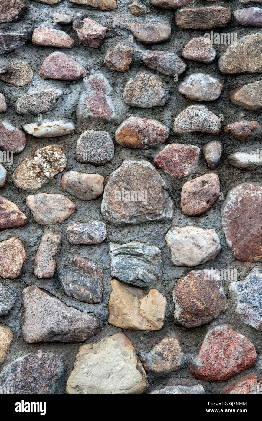 Impilati di roccia naturale sfondo a parete Foto Stock