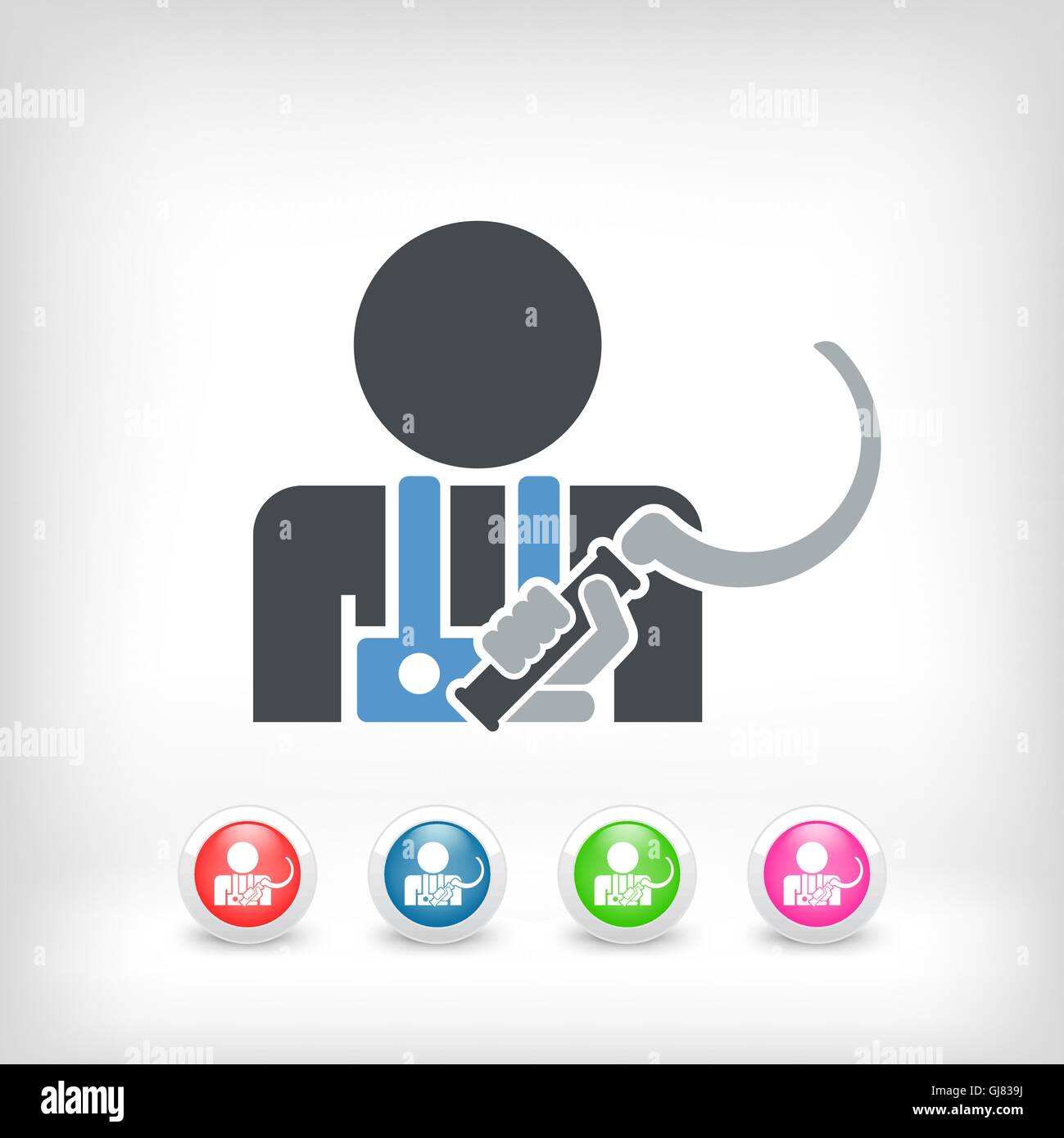 Icona di falce Illustrazione Vettoriale