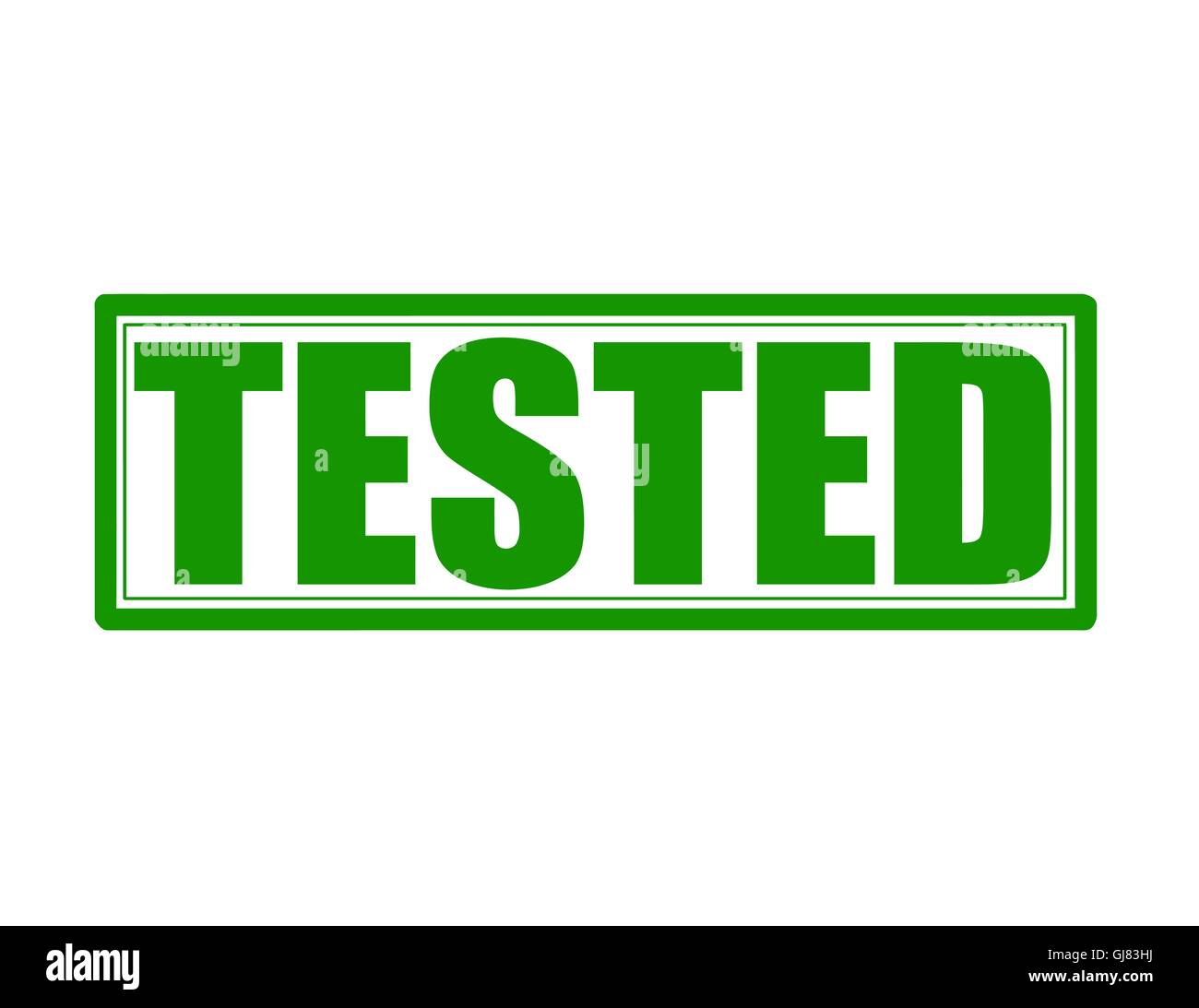 Testato Simbolo Simbolo testato Immagini Vettoriali Stock - Alamy