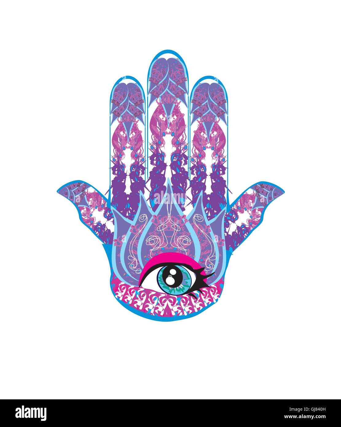 Mano di Hamsa Illustrazione Vettoriale