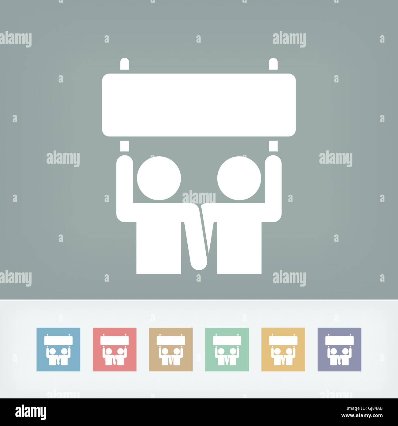 Persone icona attivismo Illustrazione Vettoriale