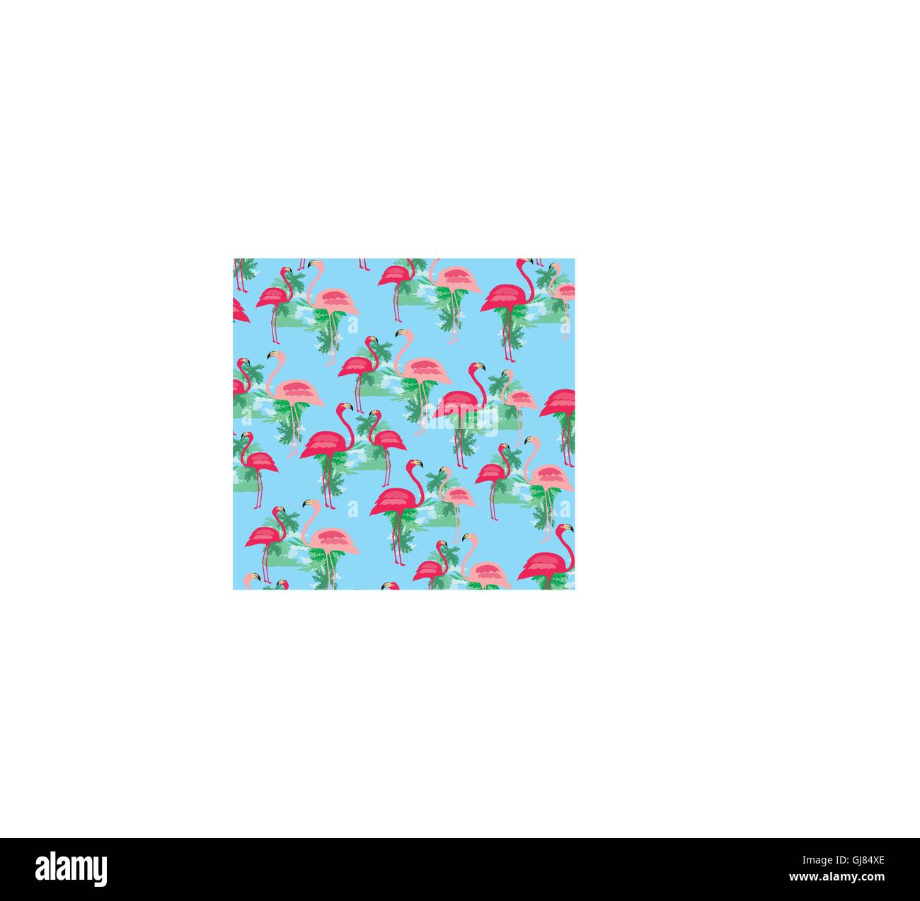 Seamless flamingo pattern di uccelli Illustrazione Vettoriale