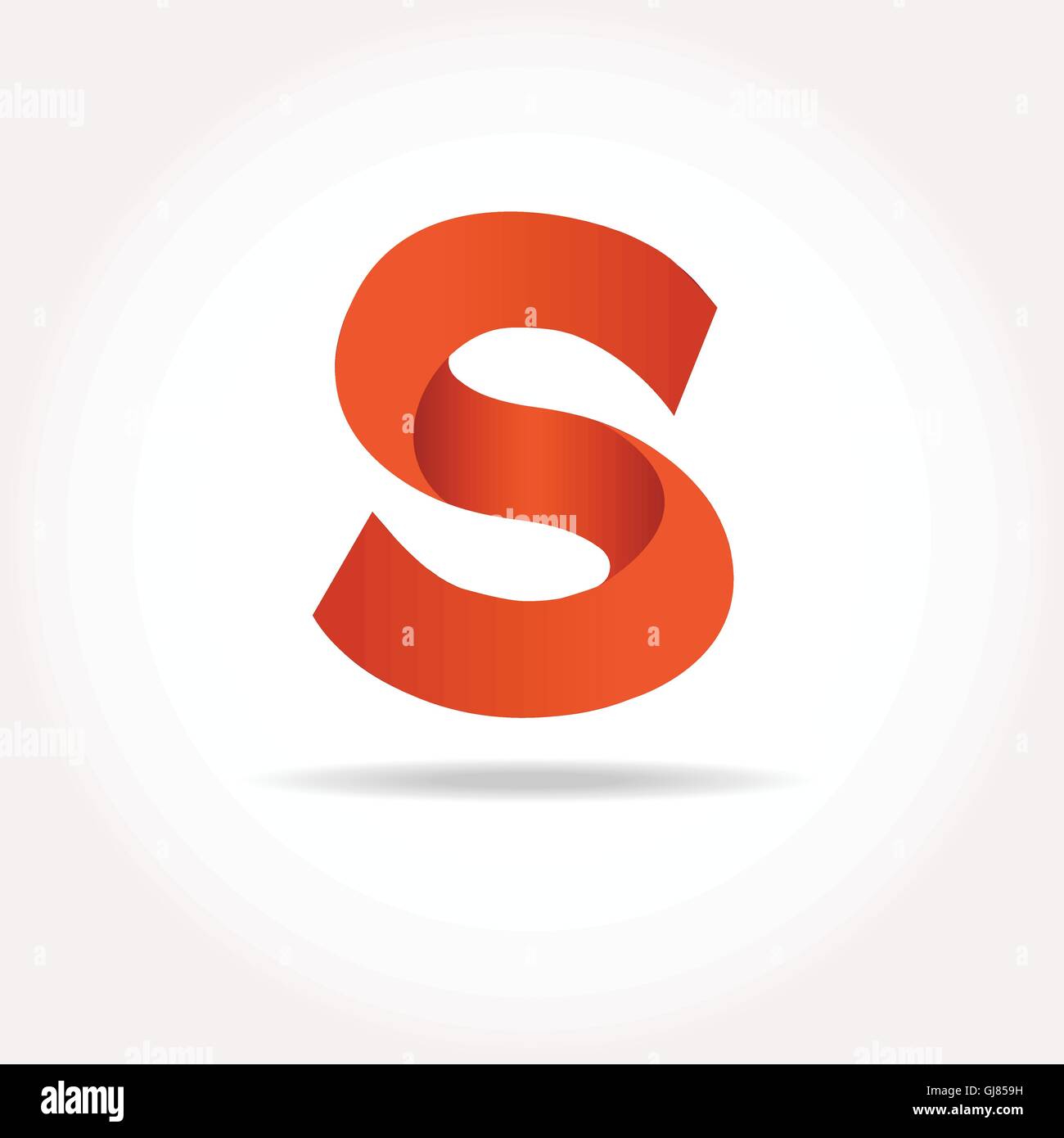 Lettera S logo design agli elementi del modello in diversi colori Illustrazione Vettoriale