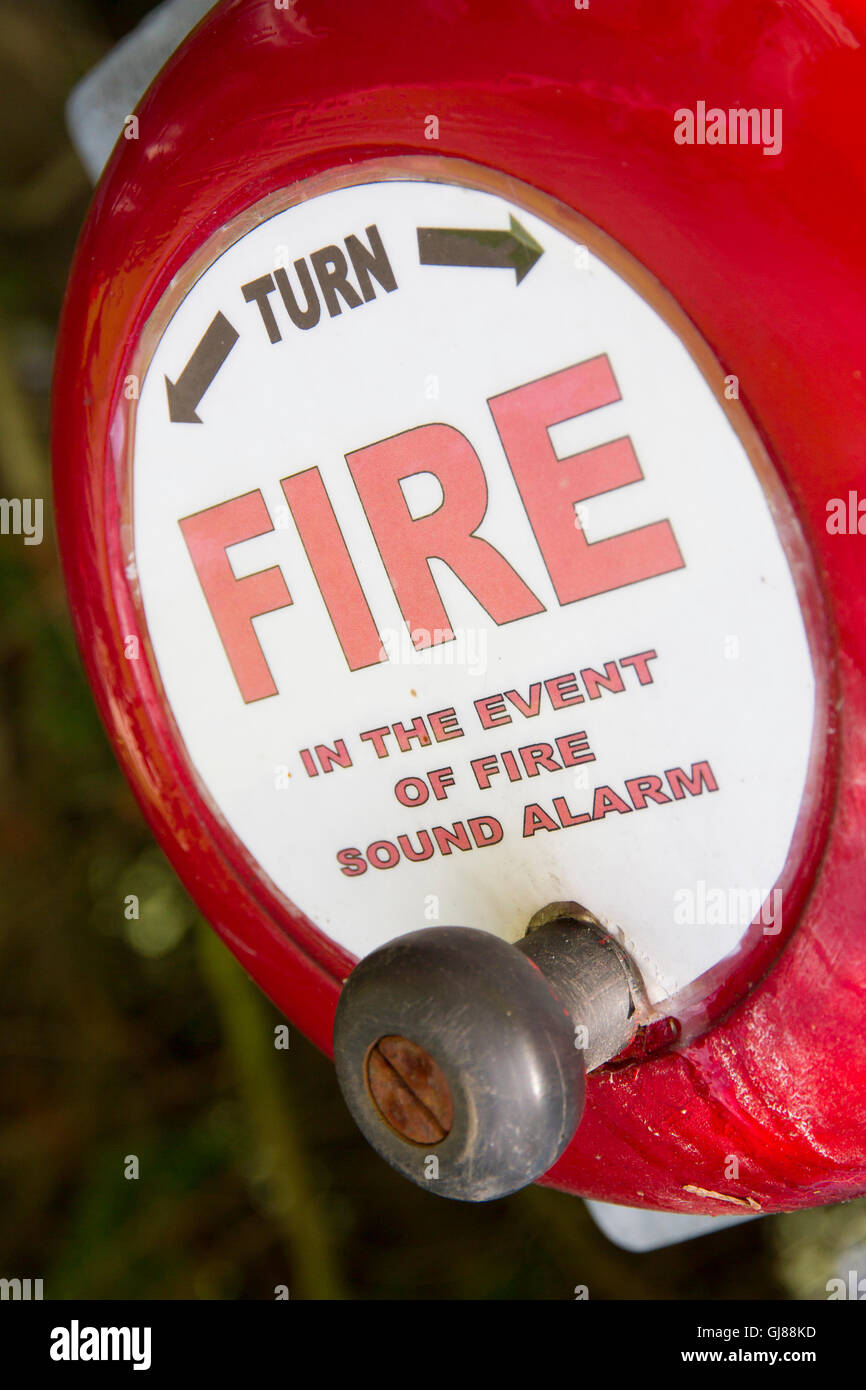 Fire Alarm Bell Foto Stock