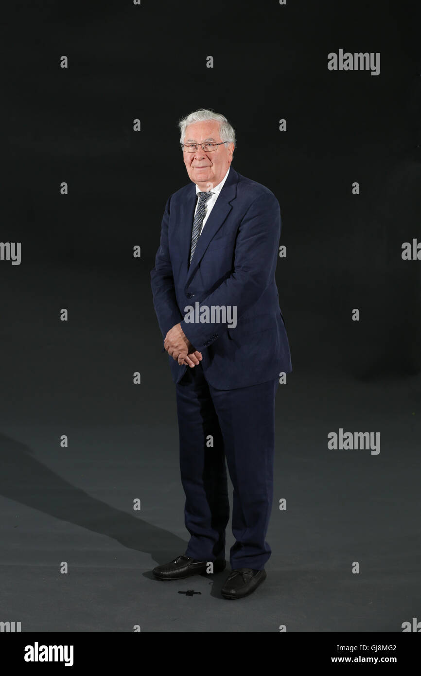 Edimburgo, Scozia. Il 13 agosto 2016. Mervyn King, ex governatore della Banca d'Inghilterra al Edinburgh Book Festival. Brian Wilson/Alamy Live News. Foto Stock